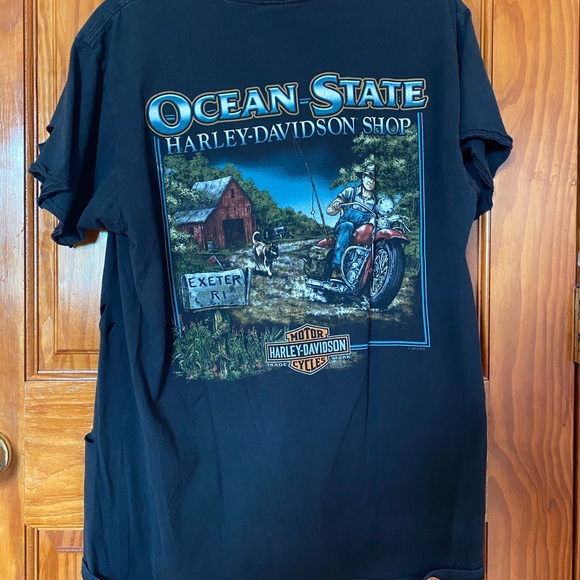 Harley Davidson Distressed Tee - Picture 2 of 4